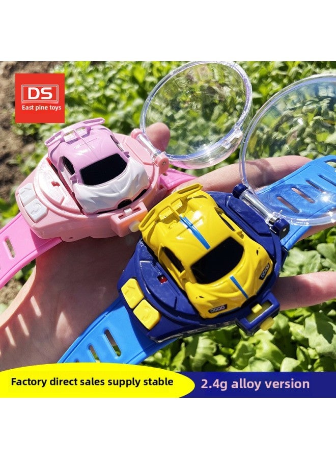 Internet Celebrity Watch Remote Control Car Electric Mini Bugatti Watch Special Alloy Mini Car Toy-Color:Alloy Bugatti [white] [charging Version]]  - Image 2