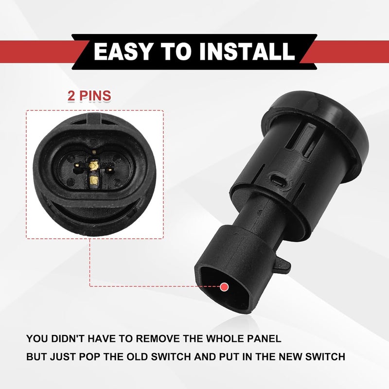 RBOKO Rear Liftgate Window Glass Release Switch Button - Image 4