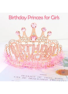 Pink Birthday Princess Crown Birthday Crowns For Girls Women Birthday Tiara Birthday Girl Crown Princess Birthday Decorations Party Favors Birthday Gifts - pzsku/ZAFB07A6258BF587C845DZ/45/_/1735567104/238fabda-fc9f-4b38-80ff-64e507a649fd