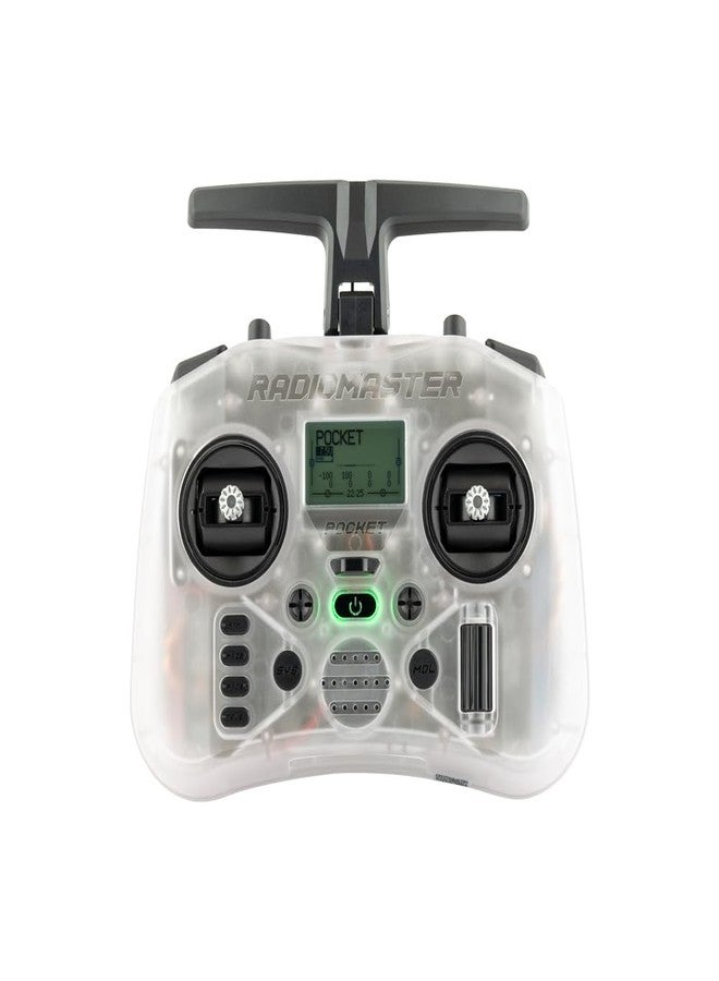 Radiomaster Pocket Hall Gimbal Transmitter Remote Control Portable Lightweight Built in LED Light Foldable Antenna Mode 2 (ELRS-Transparent) - Image 1
