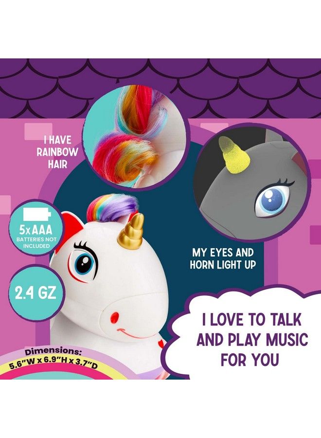 Flybar Poko Petz Remote Control Car For Toddlers Unicorn Toys 2.4Gh For Girls Unicorn Gifts For Girls Light Up Toddler Toys Singing Talking Toys Preschool Toys Toddler Gifts For Ages 3 And Up - Image 5