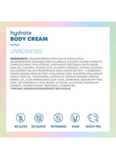 The Seaweed Bath Co. Seaweed Bath Co. Hydrate Body Cream Citrus Vanilla Scent 6 Ounce Nourishing Hand & Body Lotion Moisturizer For Dry Skin With Sustainably Harvested Seaweed Kukui Oil Hyaluronic Acid Shea Butter  - Image 3
