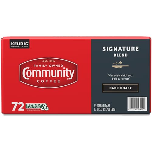 Community Coffee Signature Blend 72 Count Coffee Pods, Dark Roast, Compatible with Keurig 2.0 K-Cup Brewers, Box of 72 Pods (Pack of 1) - Image 4