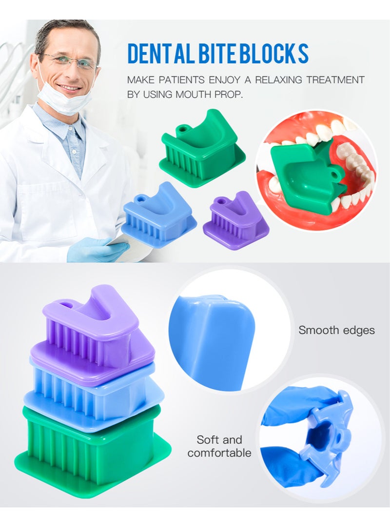 Generic 9PCS Dental Bite Blocks Oral Silicone Mouth Prop Cheek Retractor All Sizes for Adults and Kids Includes Large Medium and Small Mouth Opener  - Image 3