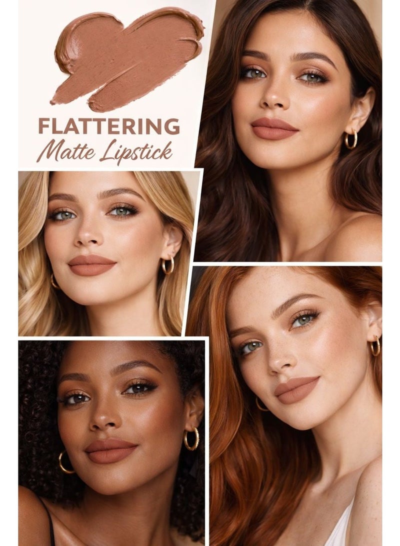 فاتن إيطاليا Super Stay Lip Crayon 418  Lipstick | Matte Finish | Waterproof | 14-Hour Stay | Hydrating | Non-drying - Image 3