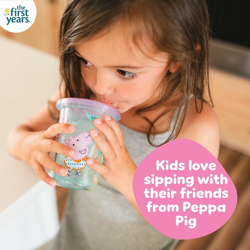 the FIRST years أكواب الشرب القابلة للإعادة من بيبا بيغ للأطفال من ذا فيرست ييرز - Image 3