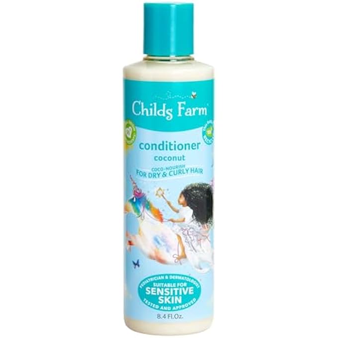 Childs Farm , KIDS CONDITIONER FOR CURLY, DRY HAIR, COCO- NOURISH CONDITIONER, CONTAINS WONDERFUL FRAGRANCE WHICH DOESNÂ€™T IRRITATE SENSITIVE SKIN, 8.4 FL OZ - Image 2