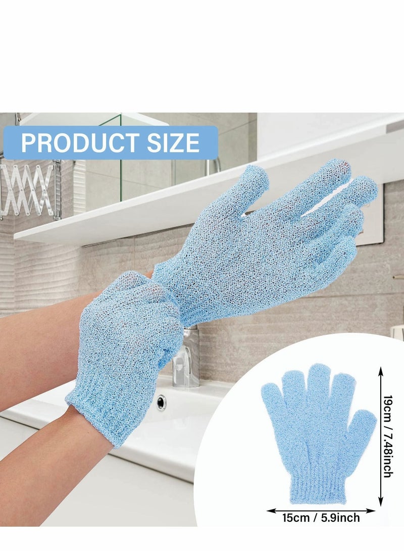 SYOSI Exfoliating Gloves - Premium Scrub Wash Mitt for Shower,Spa,Massage and Body Scrubs - Spa Exfoliation Accessories For Men and Women  - Image 2