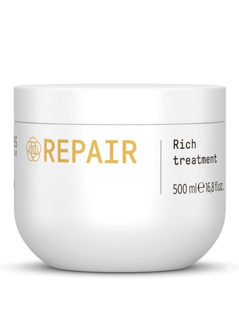 FRAMESI Morphosis Repair Rich Treatment 500 ml - Cream for Damaged and Frizzy Hair - Image 1