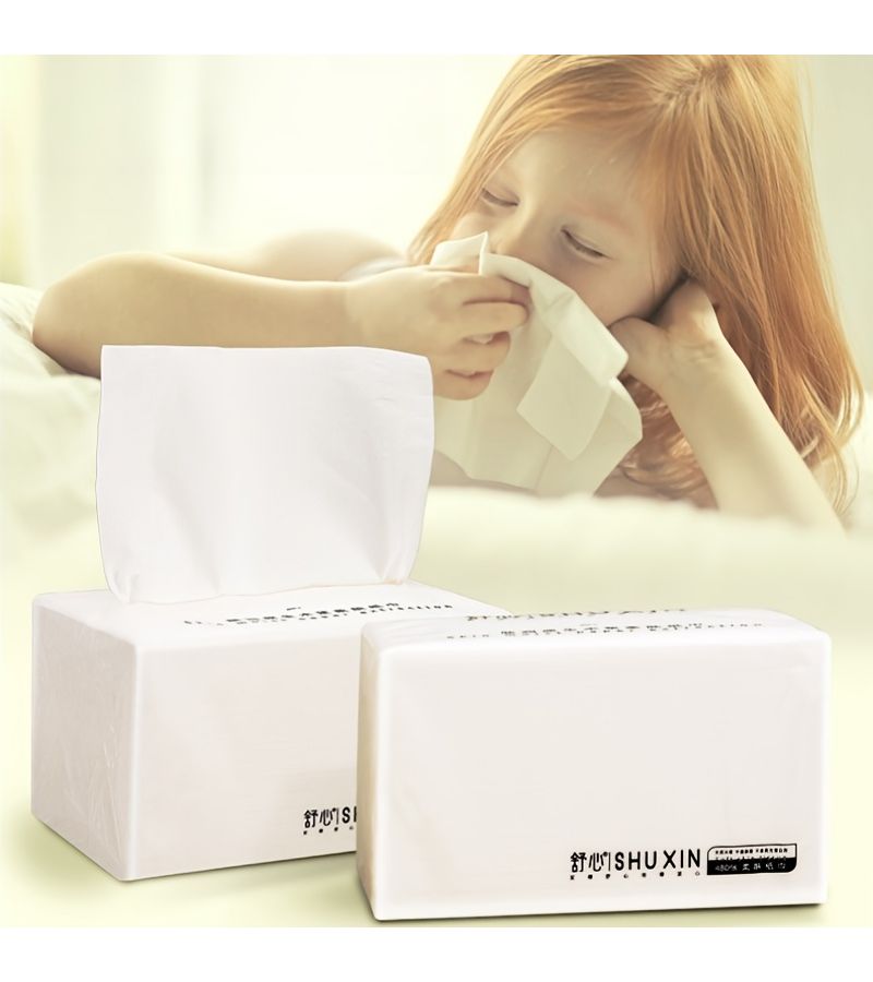 Ultra Soft Virgin Wood Pulp Facial Tissues 480 Sheets 4 Ply Paper Napkins Free Of Dyes For Wet And Dry Use Great For Home Office Restaurant Hotel And Travel - Image 5