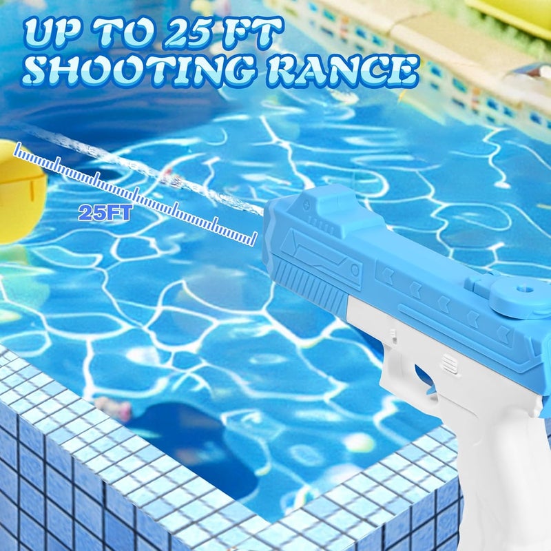 ALLROAD 2 Pack Electric Water Gun for Adults Kids, Powerful Automatic Squirt Gun, High Powered Shooting Water Pistol, Long Range 25 FT, Auto Water Blaster, Pool Outdoor Toy Summer Game - Image 5