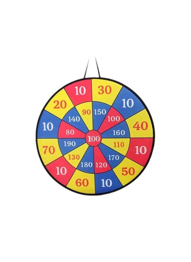 null - 73 Children's Sticky Ball Dart Board Steel Ring Foldable Dart Throwing Sticky Ball Plate Parent-child Game Toy-Color:Black 66/12 Ball - Image 1
