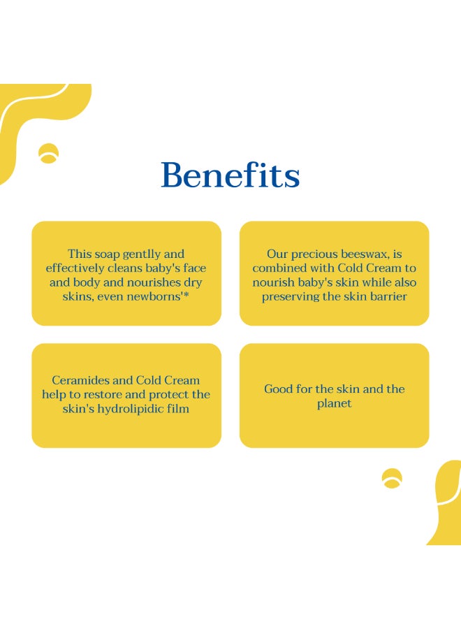 Mustela Gentle Soap With Cold Cream And Beeswax Face And Body - Image 3