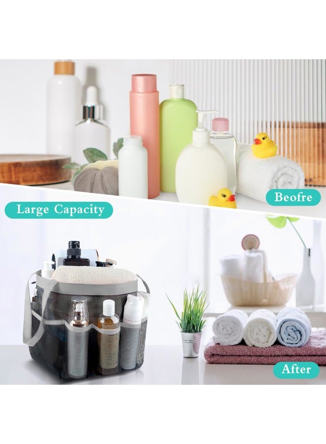 Attmu 2 Pack Mesh Shower Caddy Portable for College Dorm Room Essentials with 8 Pockets, Hanging Shower Caddy Basket Tote Bag Toiletry Accessories for Bathroom - Image 5
