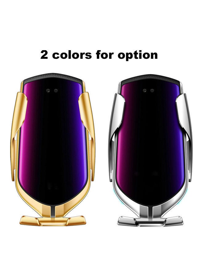 NIBEMINENT Smart Sensor Wireless Car Charger Auto-Induction Auto Clamp Phone Silver - Image 5