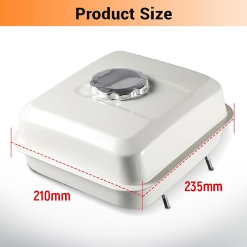 HGC Fuel Tank For Honda GX160 5.5HP GX200 6.5HP GX140 White Engine with Petcock Gas Cap Filter Replaces 17510-ZE1-020ZA - Image 2