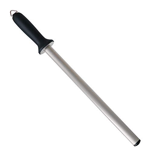 Wiitek 12inch Diamond Houselold Sharpening Rod, Professional Kitchen Knife Sharpener Steel, Premium Knife Blades Honer, Ideal for Master Chef, Home Cooking and Hunting, 600# Grit, Oval - Image 1