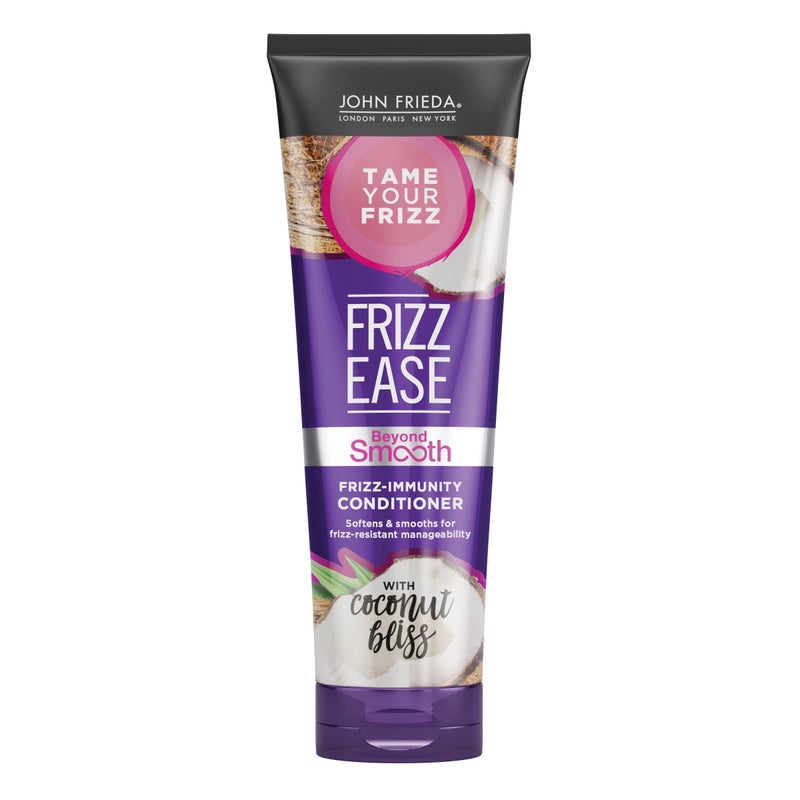 John Frieda Frizz Ease Beyond Smooth Conditioner, Anti-Humidity & Frizz-Resistant, Smooths Texture, Cleanses Unmanageable Hair, Infused with Pure Coconut Oil, 8.45 Oz - Image 1