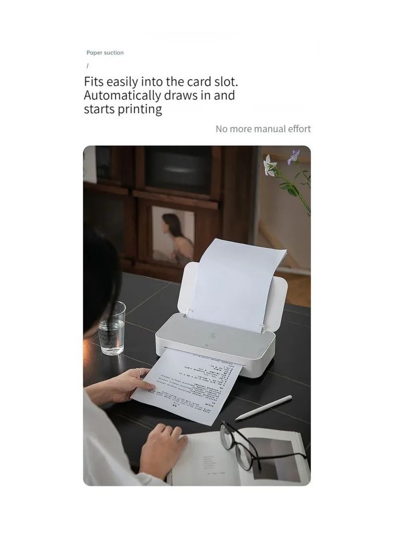HPRT HPRT GT1 Portable Printer Thermal Transfer printing Machine A4 Paper Size Bluetooth Wifi USB Mini Thermal Printer  - Image 3