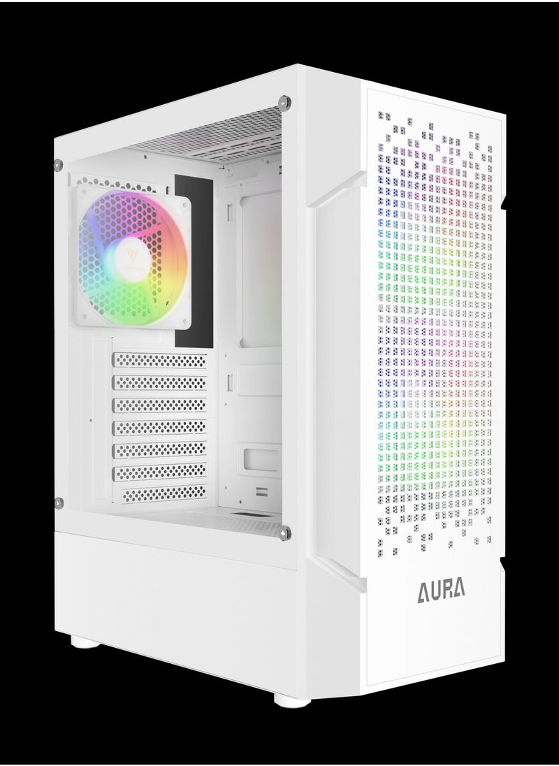 GAMDIAS AURA GC7 WH ARGB COMPACT MESH ARGB MID-TOWER CASE  - Image 2