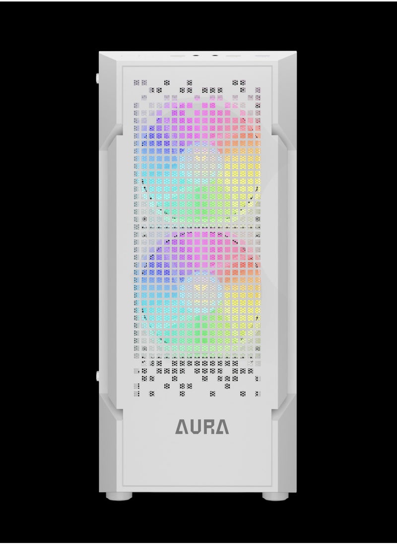 GAMDIAS AURA GC7 WH ARGB COMPACT MESH ARGB MID-TOWER CASE  - Image 4