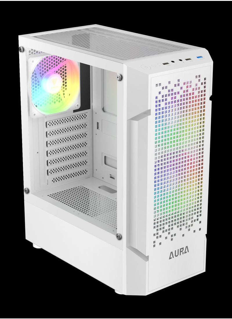 GAMDIAS AURA GC7 WH ARGB COMPACT MESH ARGB MID-TOWER CASE  - Image 5