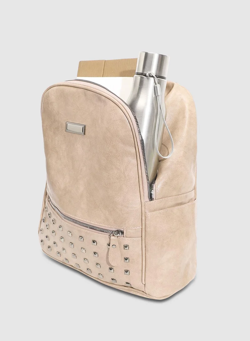 صوص هاوت حقيبة ظهر مرصعة - خوخي