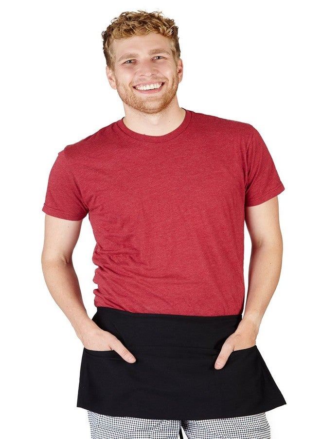 Natural Uniforms Multi-Pocket Commercial Waist Apron-2-Pack (2, Black) - Image 5