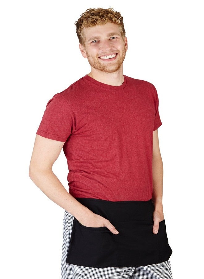 Natural Uniforms Multi-Pocket Commercial Waist Apron-2-Pack (2, Black) - Image 4