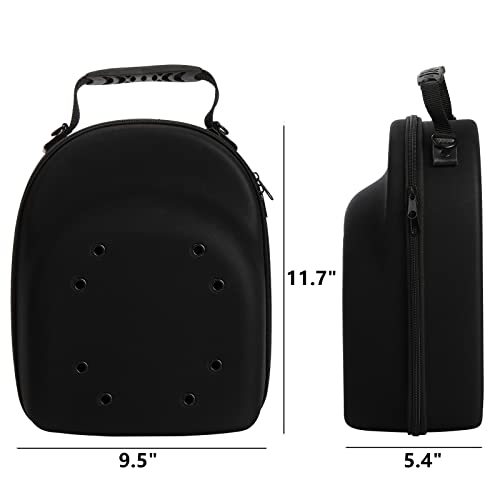 Peohud Hat Case for Baseball Caps, Cap Carrier Storage Bag, Hat Travel Case with Carrying Handle and Shoulder Strap, Easy to Carry Baseball Cap Organizer Holder for 6 Hats, Perfect for Traveling, - Image 2