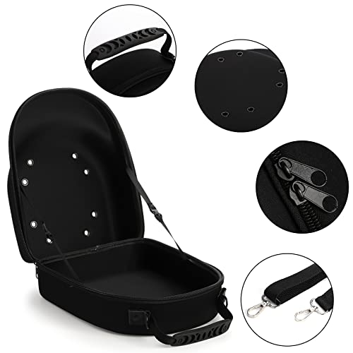 Peohud Hat Case for Baseball Caps, Cap Carrier Storage Bag, Hat Travel Case with Carrying Handle and Shoulder Strap, Easy to Carry Baseball Cap Organizer Holder for 6 Hats, Perfect for Traveling, - Image 3