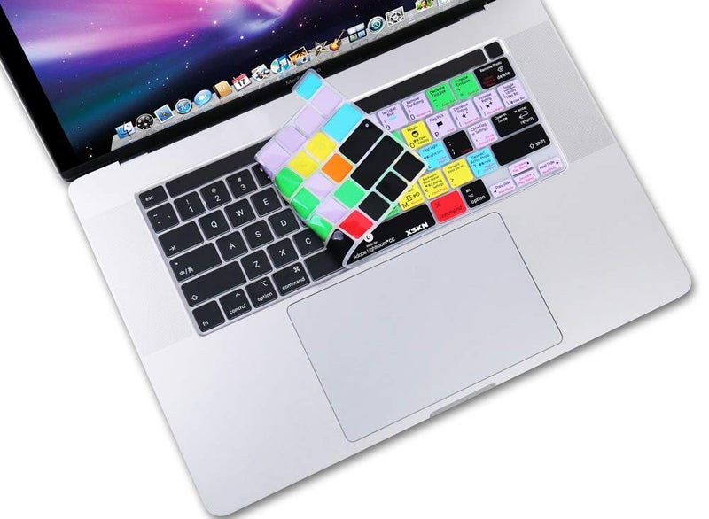 XSKN Lightroom CC English Silicone Shortcuts Keyboard Cover Skin for 2019 New MacBook Pro 16 inch A2141 2020 New MacBook Pro 13.3 inch A2338 M1/ A2251/A2289 with Touch Bar & Touch ID US Version - Image 5