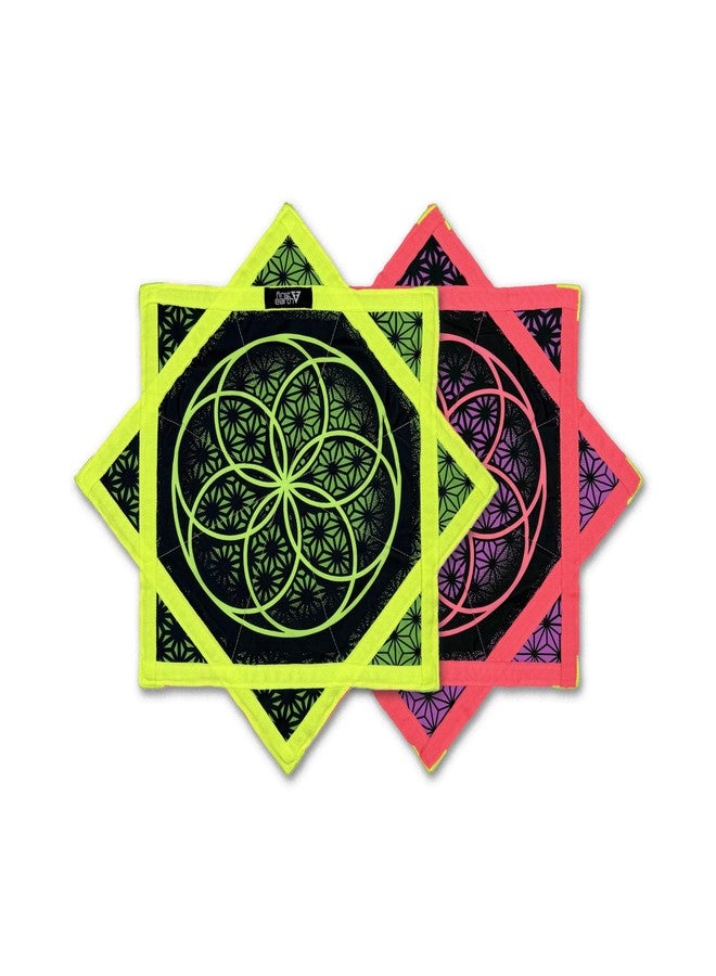 First Earth Mini Flow Star - Dapo Star - Flow Toy - by First Earth (Flower of Life (UV)) - Image 1