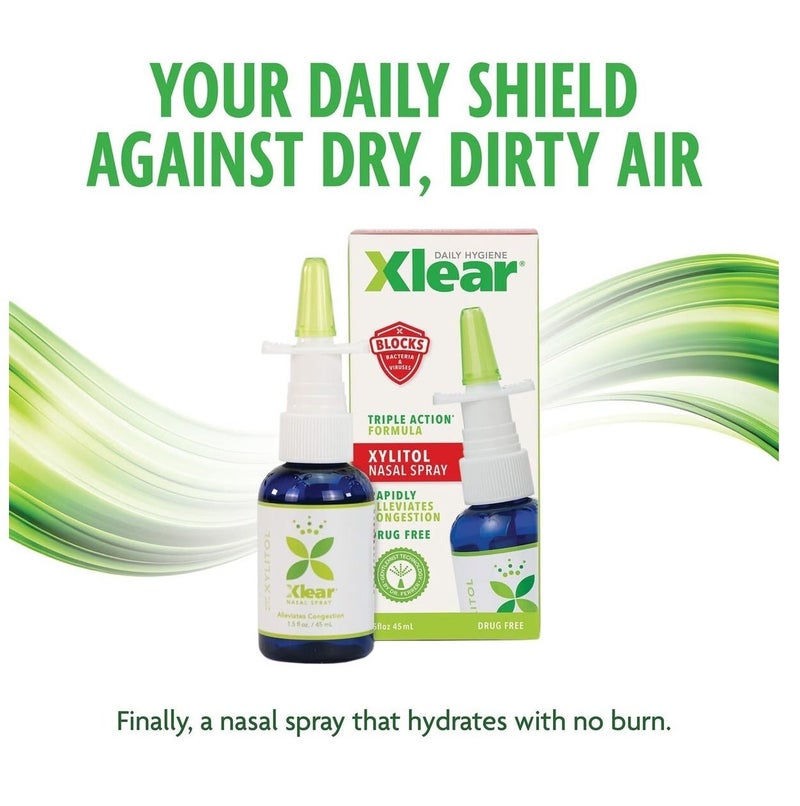 Xlear Xylitol Saline Nasal Spray, Daily Relief, 1.5 fl oz (45 ml) - Image 1