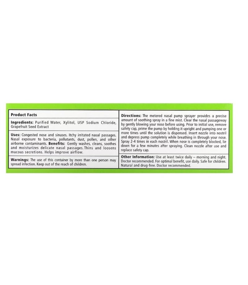 Xlear Xylitol Saline Nasal Spray, Daily Relief, 1.5 fl oz (45 ml) - Image 4