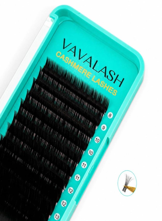 VAVALASH Cashmere Lash Extensions C CC D DD LD L B J M Curl,0.03-0.2thickness,8-20mm,Volume Eyelash Extensions,Soft Super Matte Black Individual Lashes Tray,Professional Lash Salon Use (0.03-CC-11MM) - Image 1