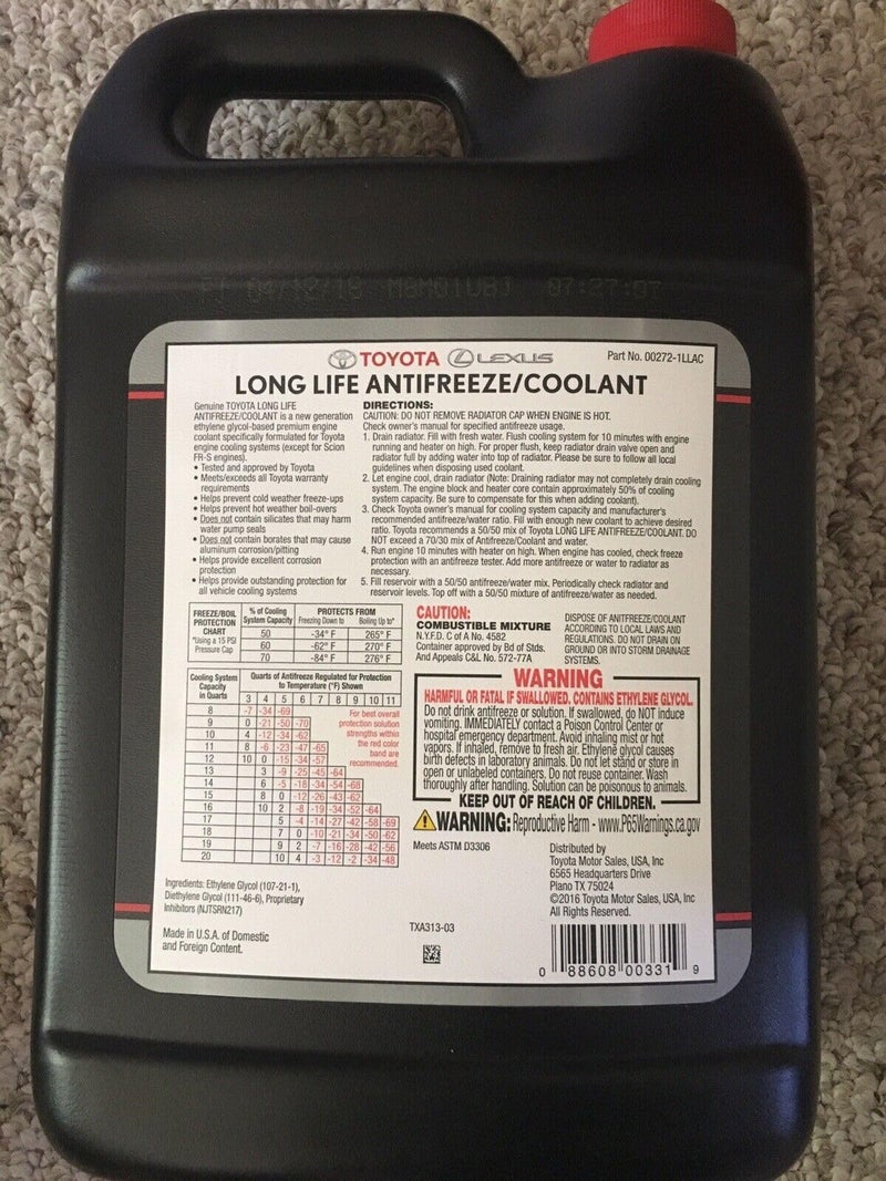 Toyota Genuine Parts - Antifreeze/Coolant (00272-1LLAC)