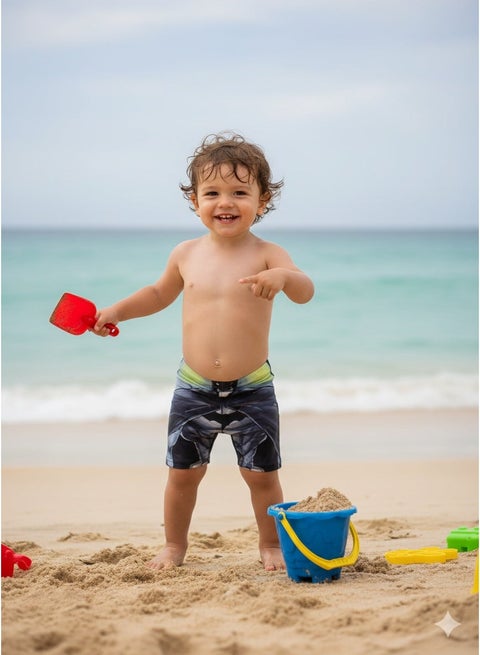 Boy's Swim short waterproof - Black