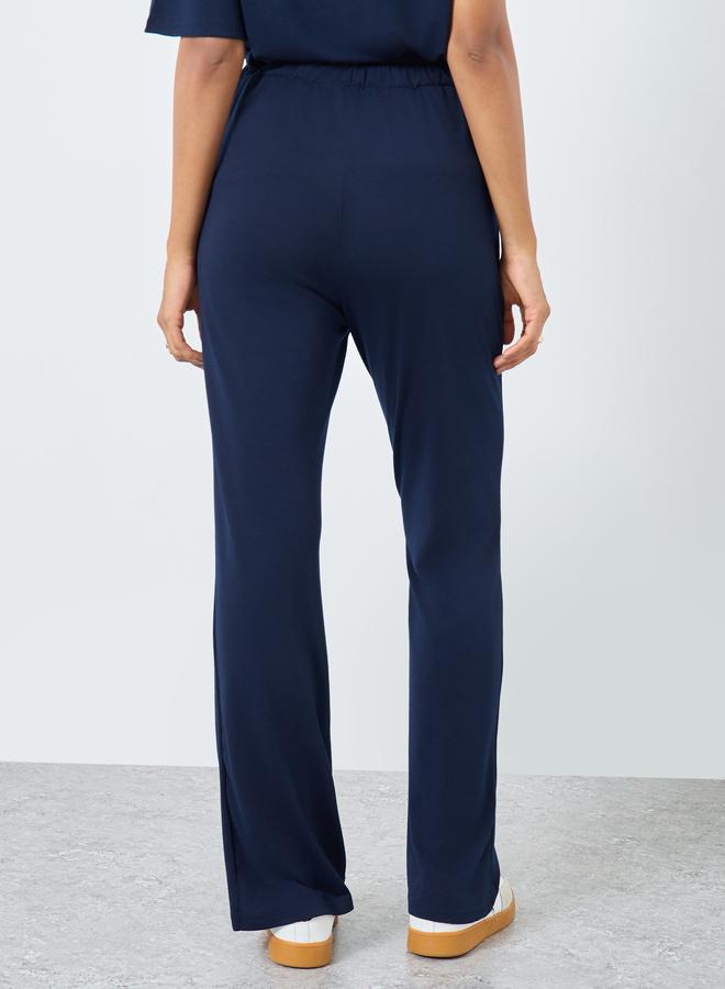 Take Two Solid Loose Fit Joggers with Drawstring - Image 4