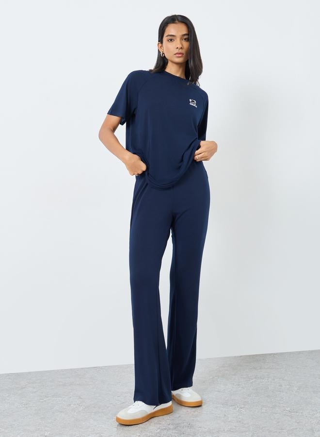 Take Two Solid Loose Fit Joggers with Drawstring - Image 1