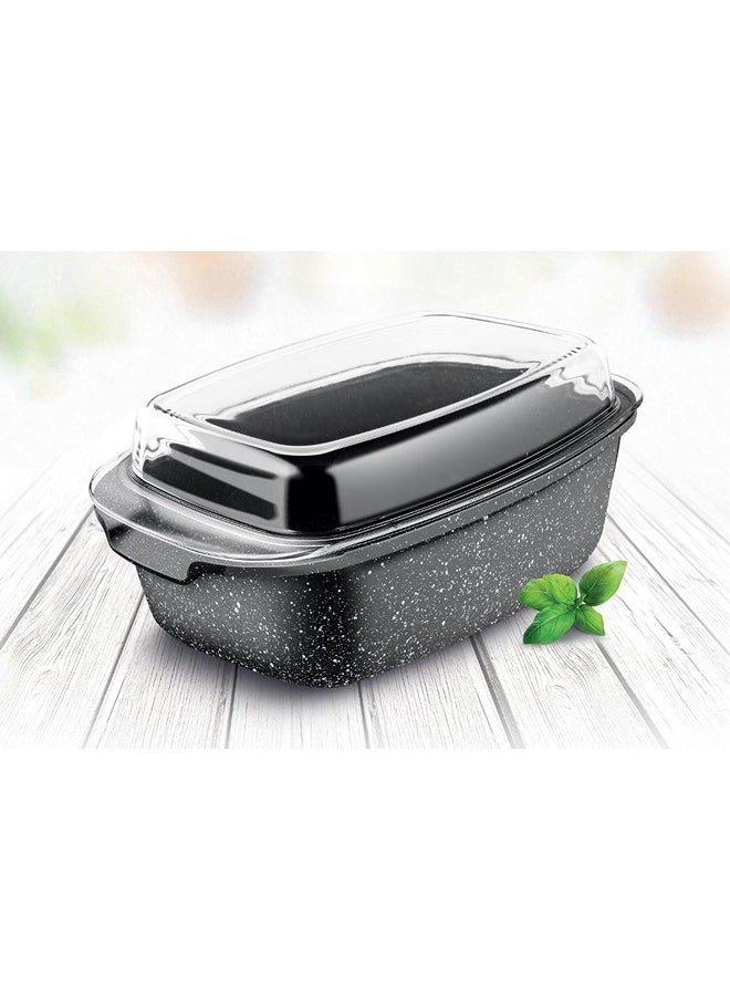 Lamart Roaster With Glass Lid 7.5 L  - Image 4
