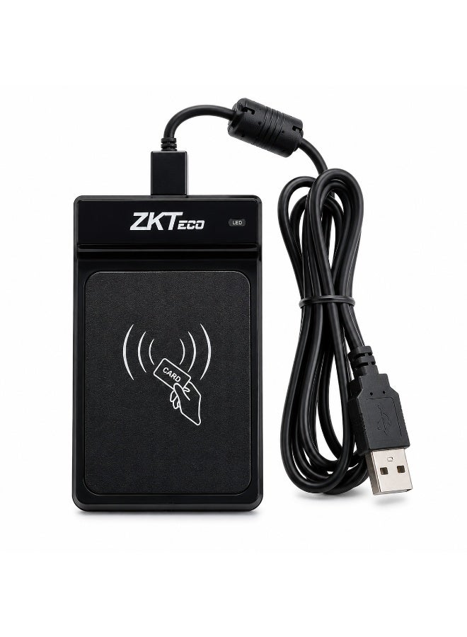 زد كيه تيكو قارئ بطاقات RFID ZKTeco CR20 – قارئ بطاقات ذكي مزدوج التردد عبر USB لأنظمة التحكم بالدخول والحضور والمصادقة الآمنة - Image 1