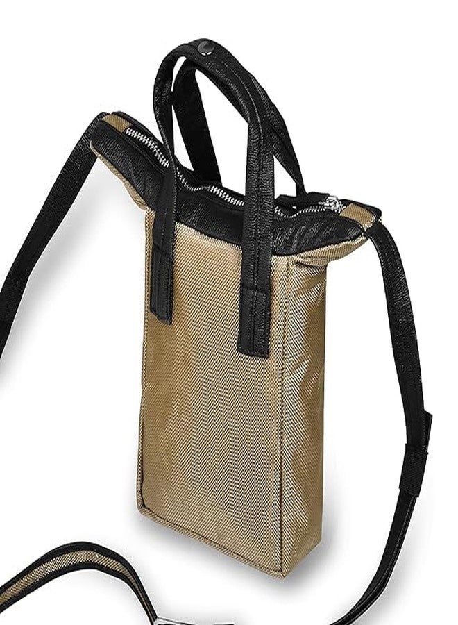 SYUTM Barni Unisex Sling Cross body Made with Stylist Leather and Durable Matty Adjustable and Detachable Straps (Teak) - Image 4