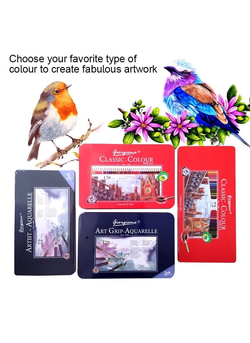 Giorgione - Giorgione Watercolour Pencils Tin Set of 48 - Image 1