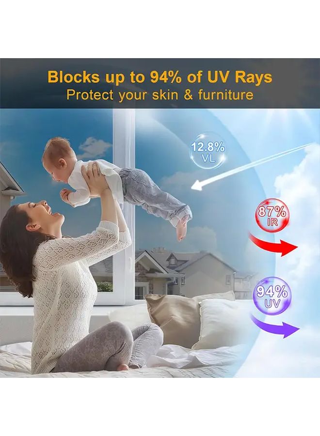 Mirror Reflective Sun Protection Window Film Heat Insulation 35 43 Inch X 118 11 Inch - Image 5