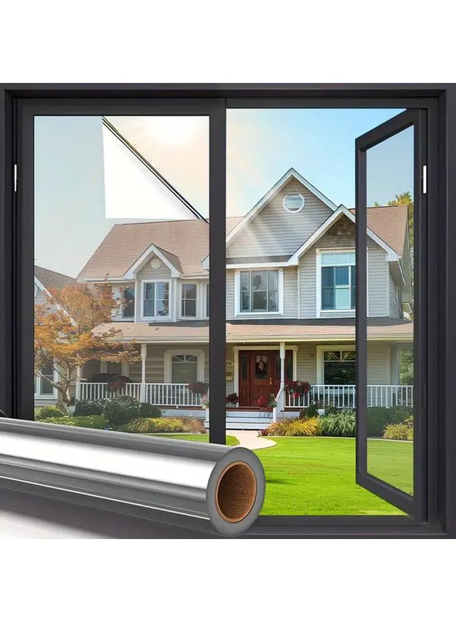 Mirror Reflective Sun Protection Window Film Heat Insulation 35 43 Inch X 118 11 Inch - Image 3