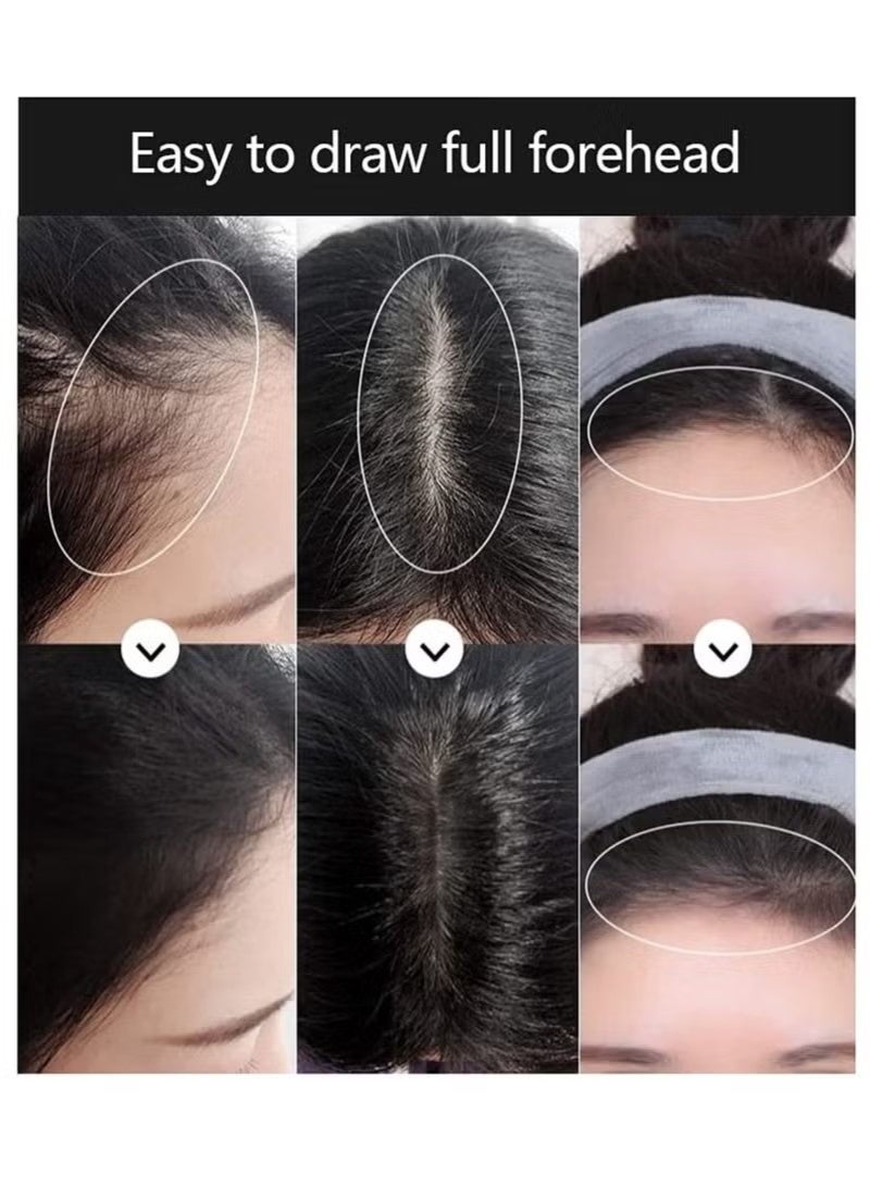 Sevich Instantly Hairline Shadow Hairline Powder Quick Cover Hair Root Concealer Eyebrows & Beard Line Hair Root Touch Up for Thinning Hairline Windproof & Sweatproof (Medium Brown) - Image 5