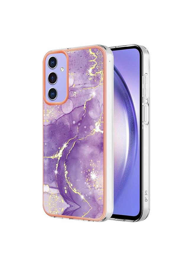 S-TOP Case For Samsung Galaxy A15 5G Electroplating Marble Dual-side IMD Phone Case - Image 1