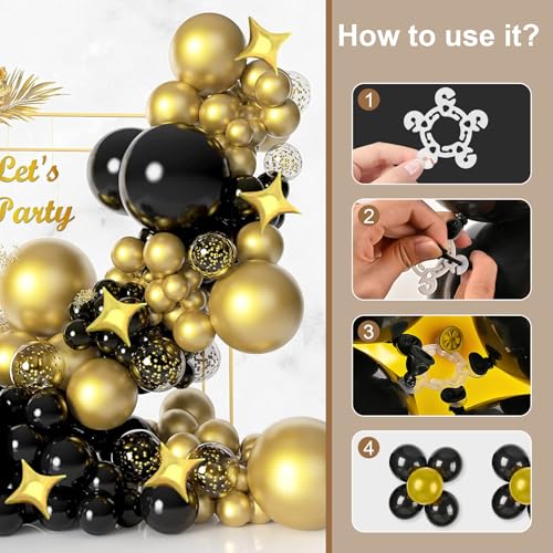 iFlyMars 60 PCS Balloon Clips for Balloon Arch Kit, Column Stand - Reusable Plastic Clips for Party Wedding Baby Shower Decorations - Image 4