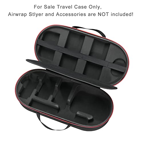 RLSOCO حافظة RLSOCO لجهاز Dyson Airwrap Complete Long/Complete Styler HS08 HS05 HS01، غير متوافقة مع Dyson Airwrap i.d. - تتسع لـ 4 أنابيب طويلة أو قصيرة - سوداء (حافظة فقط، جهاز تصفيف الشعر غير متضمن) - Image 2